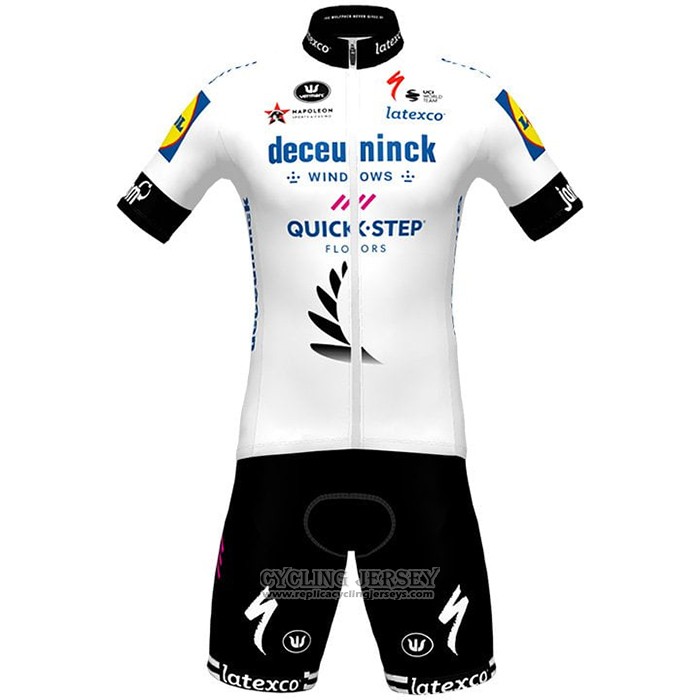 2021 Cycling Jersey Deceuninck Quick Step Champion New Zealand Short Sleeve And Bib Short